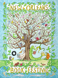 New Orleans Book Festival 2023 official poster Alex Beard New Orleans Book Festival 2023 official poster Alex Beard