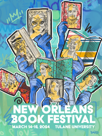 New Orleans Book Festival 2024 official poster by BMIKE