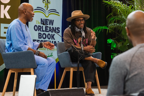 Cebo Campbell and Daniel Black at the 2025 New Orleans Book Festival