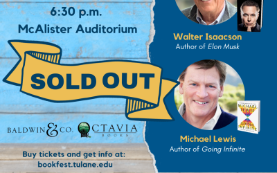 SOLD OUT: An Evening with Walter Isaacson & Michael Lewis | October 18, 2023 | 6:30 p.m. | McAlister Auditorium 