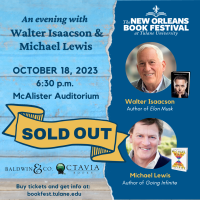 SOLD OUT: An Evening with Walter Isaacson & Michael Lewis | October 18, 2023 | 6:30 p.m. | McAlister Auditorium 