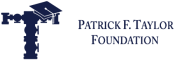 Patrick F. Taylor Foundation logo in dark blue